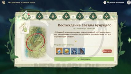 Восхождение звезды будущего событие Путешествие искателя звезд в Genshin Impact