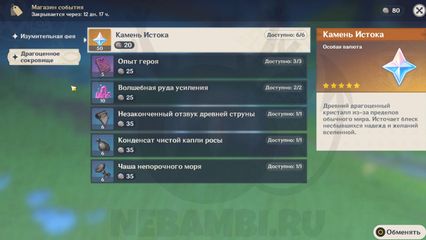 Подсказка область сокровищ 1 Событие Затерянные богатства в Genshin Impact геншин импакт 4.3