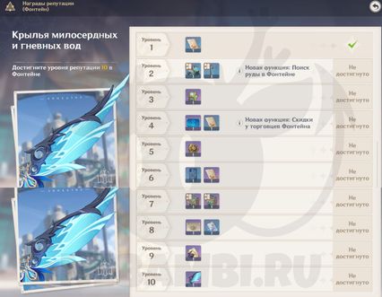 Как открыть систему репутации в Фонтейне genshin impact геншин импакт