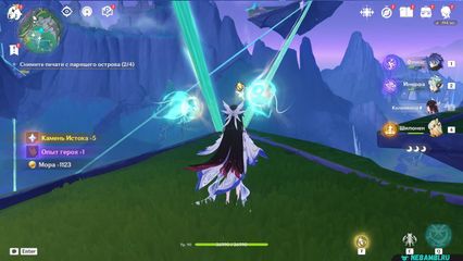 задание эхо покинутой песни Снимите печати с парящего острова геншин импакт genshin impact 6.3