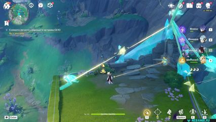 задание эхо покинутой песни Снимите печати с парящего острова геншин импакт genshin impact 6.3