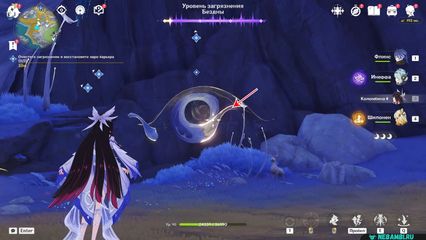 Перевернутая башня Очистите загрязнение и восстановите ядро барьера геншин импакт genshin impact 6.3