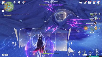 Перевернутая башня Очистите загрязнение и восстановите ядро барьера геншин импакт genshin impact 6.3