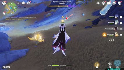 Перевернутая башня Очистите загрязнение и восстановите ядро барьера геншин импакт genshin impact 6.3