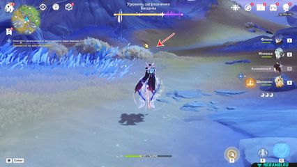 Перевернутая башня Очистите загрязнение и восстановите ядро барьера геншин импакт genshin impact 6.3