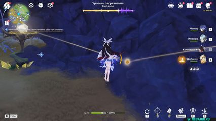 Перевернутая башня Очистите загрязнение и восстановите ядро барьера геншин импакт genshin impact 6.3