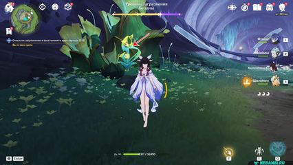 Перевернутая башня Очистите загрязнение и восстановите ядро барьера геншин импакт genshin impact 6.3