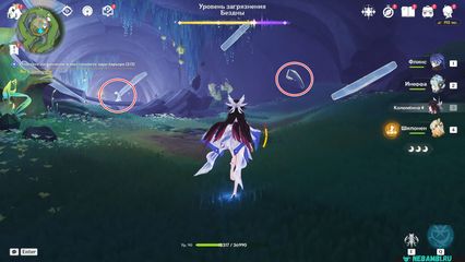 Перевернутая башня Очистите загрязнение и восстановите ядро барьера геншин импакт genshin impact 6.3