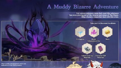 A Muddy Bizarre Adventure событие обновления 2.7 геншин импакт genshin impact